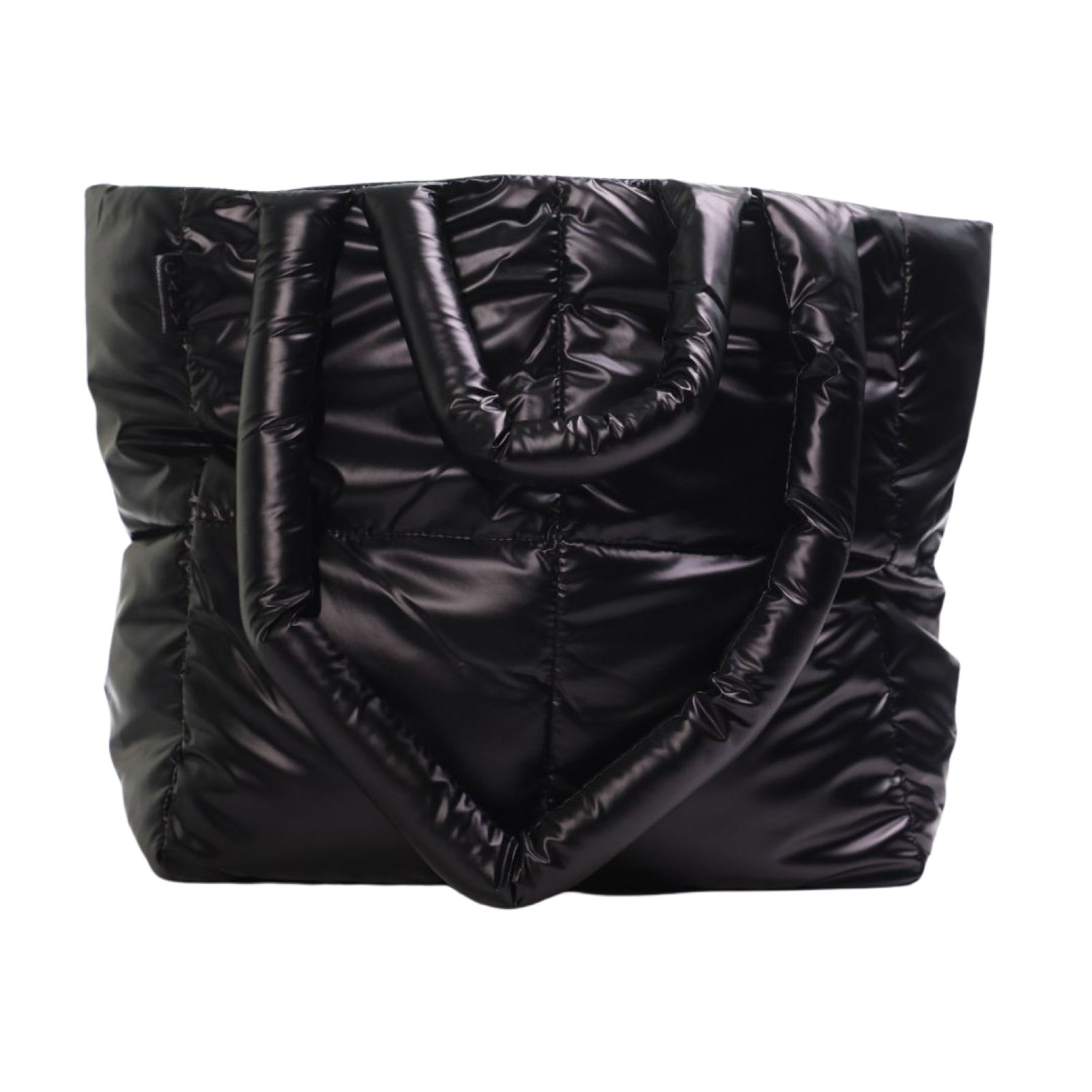 Puffer Tote Bag - Black